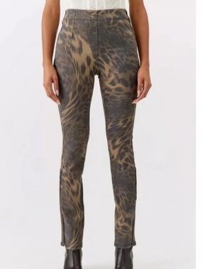 BDG Urban Outfitters Leopard High Rise Ankle Zip Skinny Jeans Pants 28